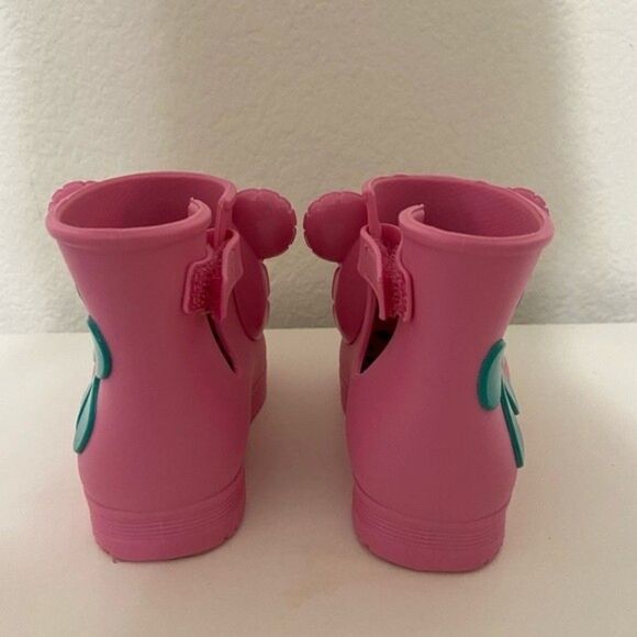 Mini Melissa + Jeremy Scott Pink Monkey Rainboots Water Resistant Boots Size 5 - Picture 6 of 8
